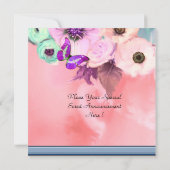 BUTTERFLY, ROZEN, ANEMONSENSTROMEN, KAPITEINEN, VA KAART (Achterkant)