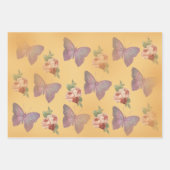 Butterfly, Rozen en Noten Ephemera Inpakpapier Vel (Voorkant 3)