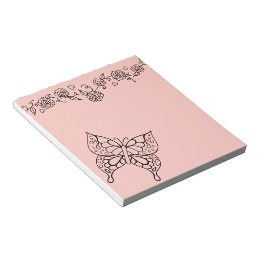 Butterfly Rozen Notitieblok (Schuin)