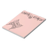 Butterfly Rozen Notitieblok (Linkerzijde)