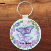 Butterfly Rozen sleutelhanger (Voorkant)