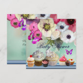 BUTTERFLY, ROZEN, STROMEN, KAPITEIN Roze Baby show Kaart (Voorkant / Achterkant)