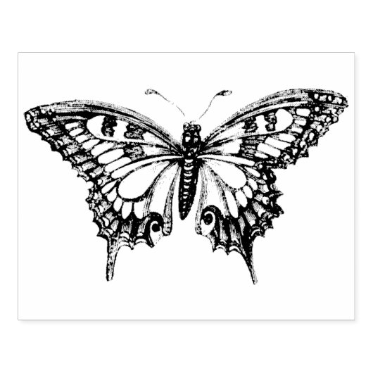 Butterfly Rubber Art Stempel (Afrduk)
