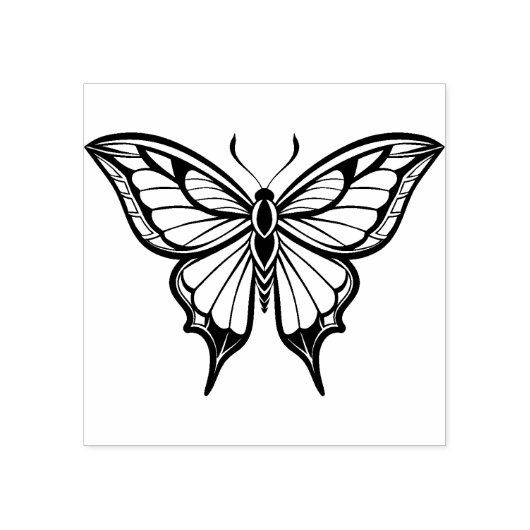 Butterfly Rubber Stempel (Afrduk)