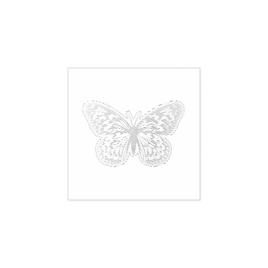 Butterfly Rubber Stempel (Afrduk)