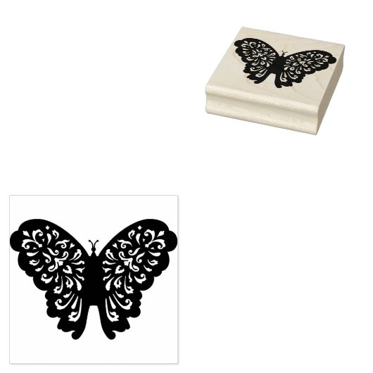 Butterfly Rubberstempel (Gestempeld)
