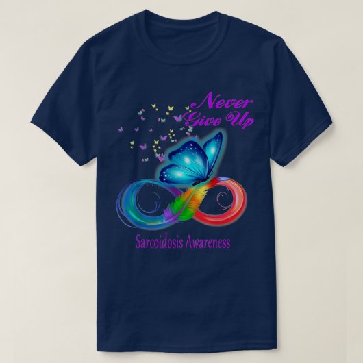 Butterfly Sarcoidosis Awareness T-shirt (Design voorkant)