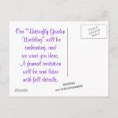 Butterfly-save the date- aanpassen. aankondigingskaart (Achterkant)