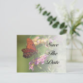 Butterfly Save the Date Briefkaart (Staand voorkant)