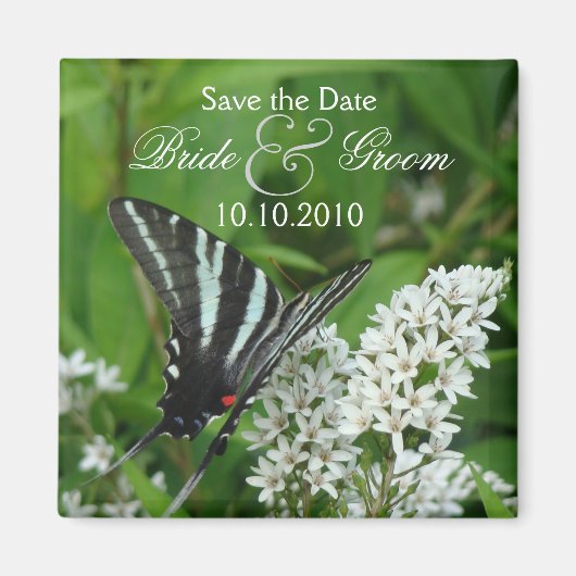 Butterfly Save-the-Date Magneet (Voorkant)