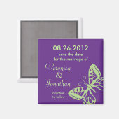 Butterfly Save the Date Magnet (Voorkant / Achterkant)