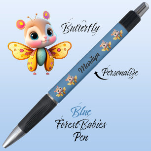 Butterfly, Schattigee grillige meisje karakter, bl Pen
