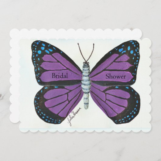 Butterfly schilder van Julia Hanna Kaart (Voorkant / Achterkant)