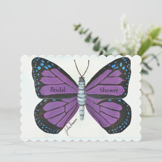 Butterfly schilder van Julia Hanna Kaart (Staand voorkant)