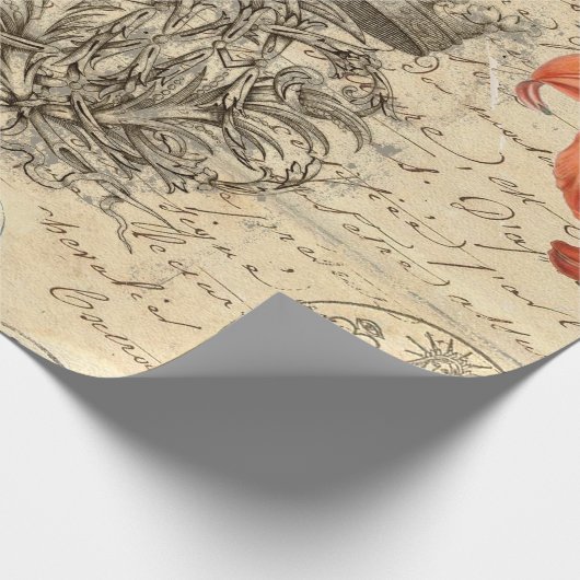 Butterfly-script, 60 lb decoupage Paper Cadeaupapier (Hoek)