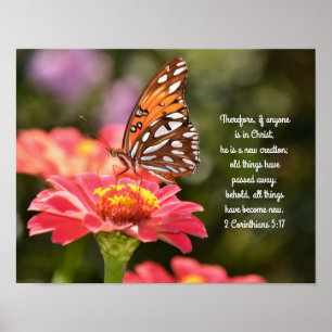 Butterfly Scripts Poster 2 Corinthians