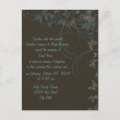 Butterfly Scrolls bruiloft uitnodiging (Voorkant)