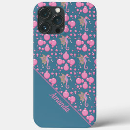 Butterfly Seahorse in Bubbles Custom Phone Case