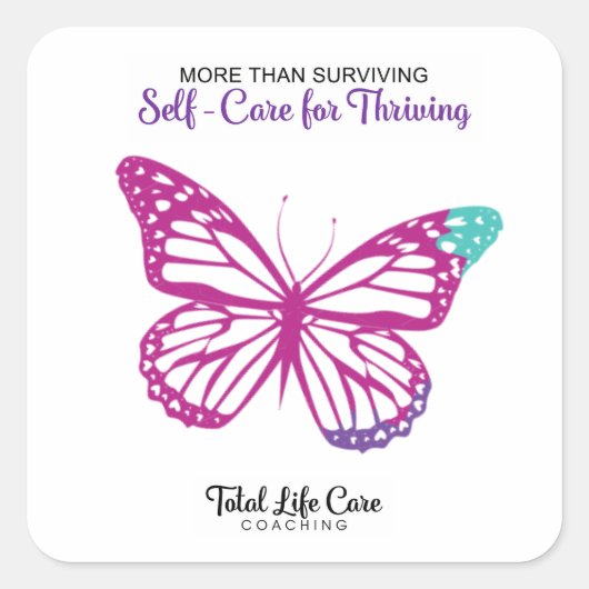 Butterfly Self-Care Sticker (Voorkant)