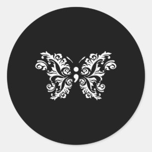 Butterfly Semicolon Mental Health Awareness Warrio Ronde Sticker