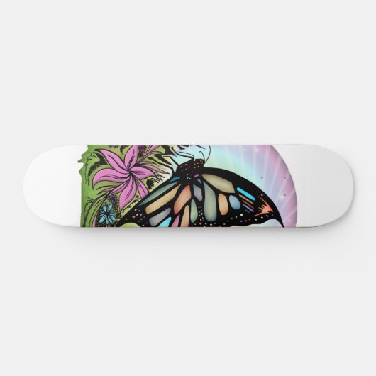 Butterfly Serenity Persoonlijk Skateboard (Horizontaal)