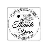 Butterfly Sewing Business Dank u Rubberstempel (Afrduk)