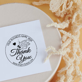 Butterfly Sewing Business Dank u Rubberstempel