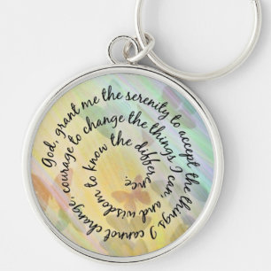 Butterfly Shadows Serenity Prayer Sleutelhanger
