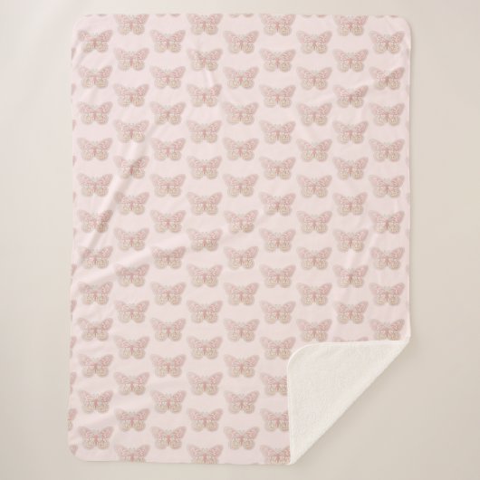 Butterfly Sherpa Blanket Sherpa Deken (Voorkant)