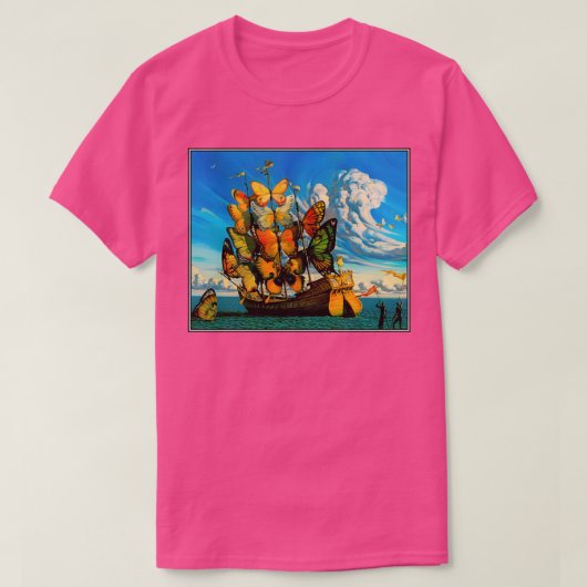 BUTTERFLY SHIP  Surreal Abstracte Fantasy Pr T-shirt (Design voorkant)