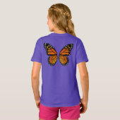 Butterfly Shirt Unisex Cute Girls Butterfly Top (Achterkant volledig)