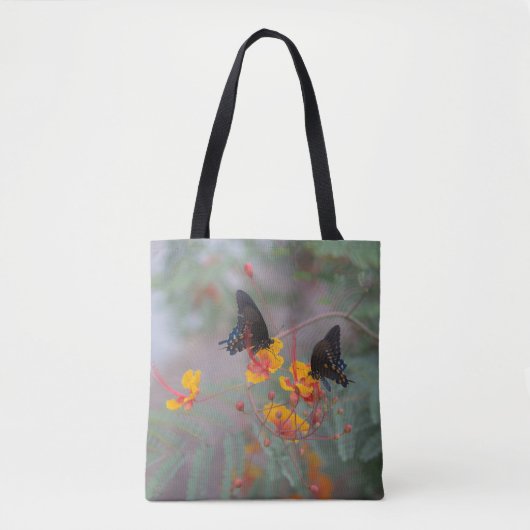 Butterfly Shopping Bag - Twee vlinders tuin Tote Bag (Voorkant)