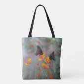 Butterfly Shopping Bag - Twee vlinders tuin Tote Bag (Achterkant)