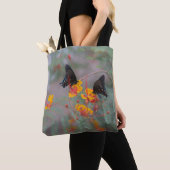 Butterfly Shopping Bag - Twee vlinders tuin Tote Bag (Dichtbij)