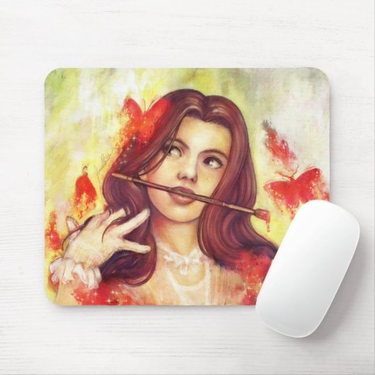 "Butterfly Shout" Mousepad Muismat (Met muis)