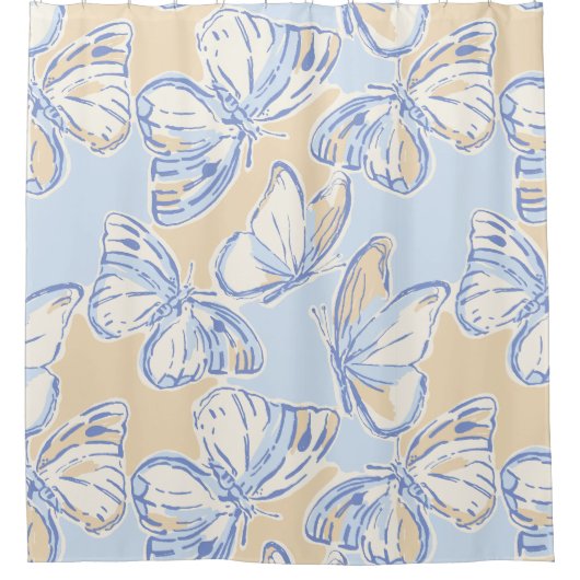 Butterfly Shower Curtain Douchegordijn (Voorkant)
