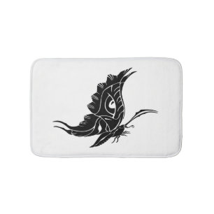 Butterfly Silhouette Badmat