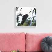Butterfly Silhouette Canvas Afdruk (Insitu (Woonkamer))