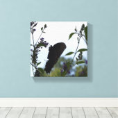 Butterfly Silhouette Canvas Afdruk (Insitu (Houten vloer))