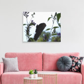 Butterfly Silhouette Canvas Afdruk (Insitu (Woonkamer))