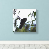 Butterfly Silhouette Canvas Afdruk (Insitu (Houten vloer))