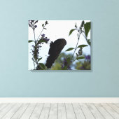 Butterfly Silhouette Canvas Afdruk (Insitu (Houten vloer))