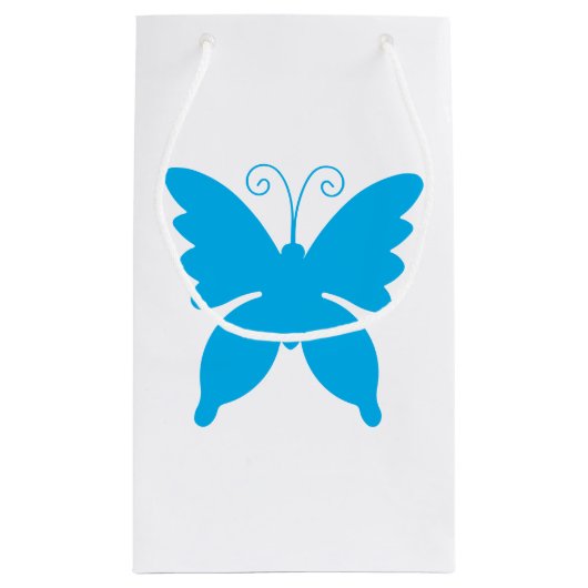 Butterfly Silhouette Gift Bag Klein Cadeauzakje (Achterkant)