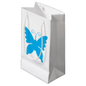 Butterfly Silhouette Gift Bag Klein Cadeauzakje (Voorkant Gekanteld)