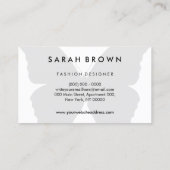 Butterfly Silhouette Simply Visitekaartje (Achterkant)