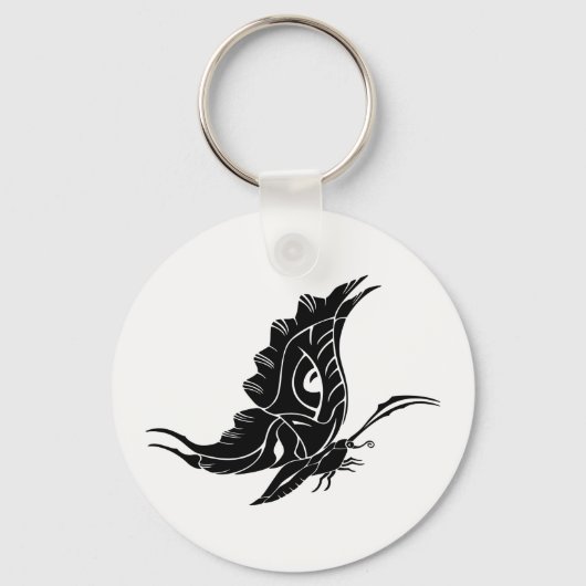 Butterfly Silhouette Sleutelhanger (Voorkant)