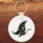 Butterfly Silhouette Sleutelhanger (Voorkant)