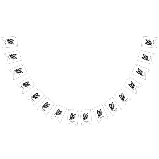 Butterfly Silhouette Vlaggetjes (Alle)