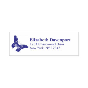 Butterfly Silhouette Zelfinktende Stempel