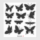 Butterfly Silhouettes Sticker Set (Vel)